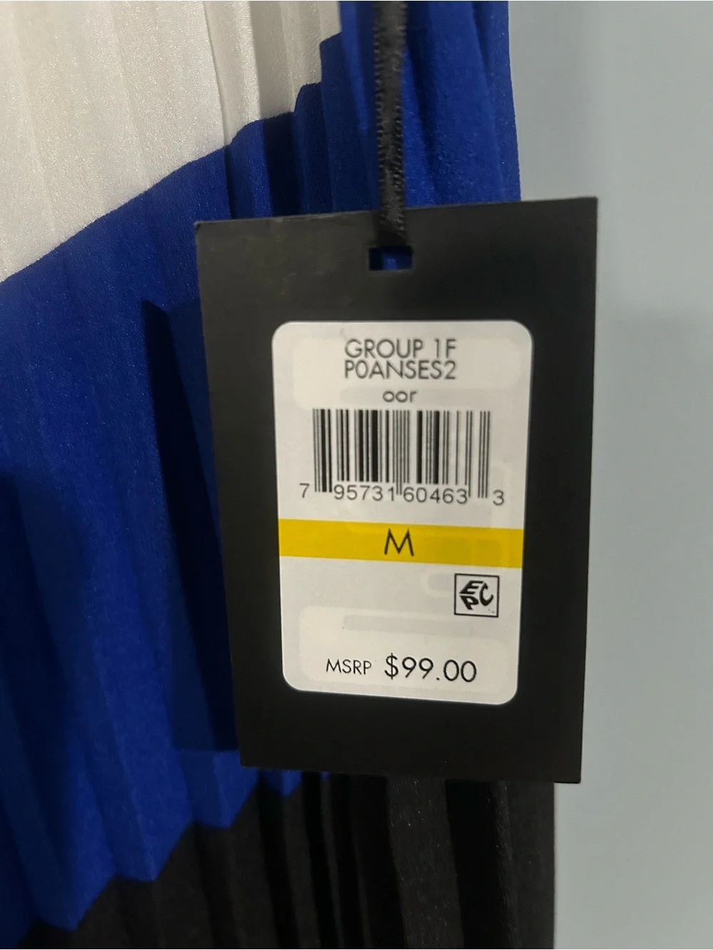 Dkny asymmetrical pleated